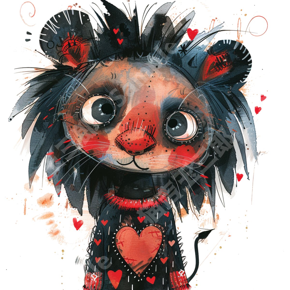 ゴシック調のライオン（Gothic lion）002 | 猫吉玉三郎