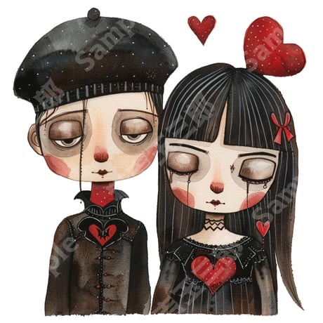 ゴシック調のカップル（Gothic couple）001
