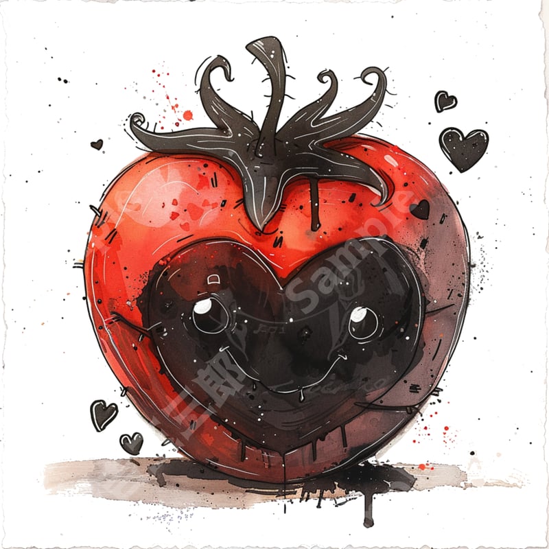 ゴシック調のトマト（Gothic tomato）001 | 猫吉玉三郎