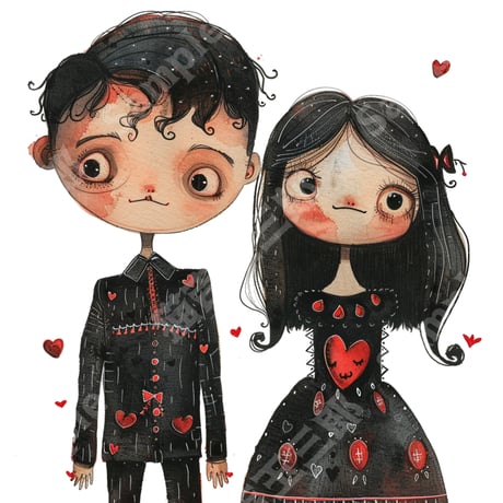 ゴシック調のカップル（Gothic couple）002