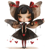 ゴシック調の女の子（Gothic girl）001