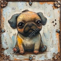 パグ犬（pug）001