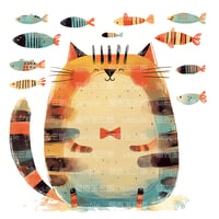 丸ねこと魚 011