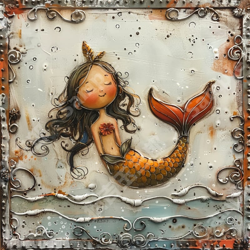 フレーム型マーメイド9点セット | 猫吉玉三郎