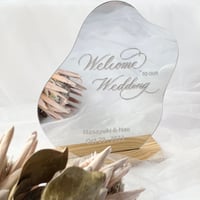 Welcome Mirror Sticker Elegant S