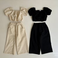 MATILDA＆LEE　クロップドバンディングパンツセット　kids＆Jr. size