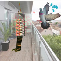 ハトよけ　カラスよけ　撃退ドットマン　ベランダ3D吊り下げキット　ムクドリ　鳥対策