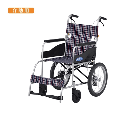 介助用車椅子NEO－2 背折れ式・介助ブレーキ付・ノーパンク