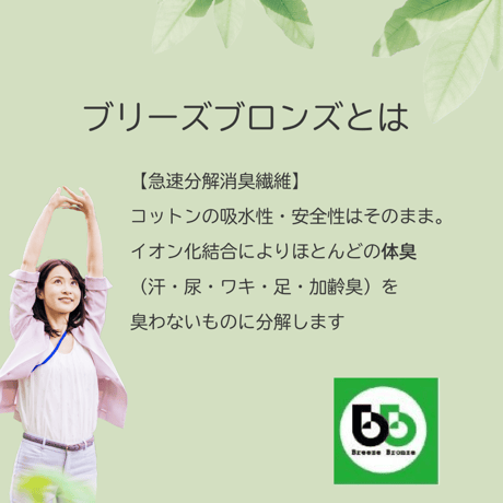 ブリーズブロンズ 消臭ミニタオル 2枚セット アイボリー