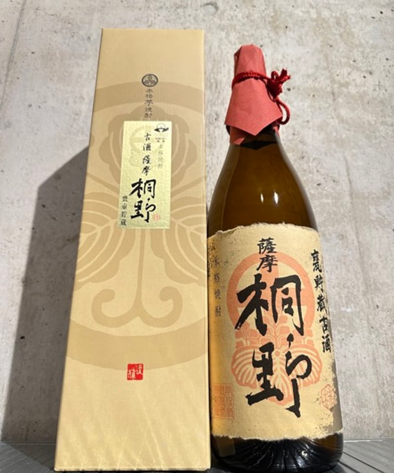 芋焼酎】薩摩 桐野 甕貯蔵古酒 1800ml | 谷酒店 オンラインストア