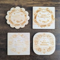 【期間限定sale】🎄クリスマスコースター（4枚セット）