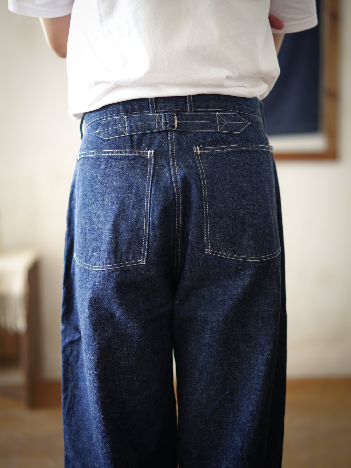 海外ミリタリー Denim Military Trousers W21 | Nuu-4862