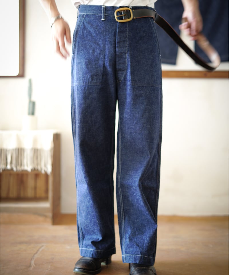 パンツ atlast&co militarytrousers Denim Military Trousers W21 | Nuu-4862