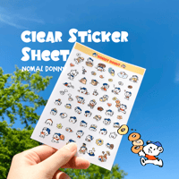 ★10枚限定｜6月【透明シートシール｜ノーマルドニー🍩】