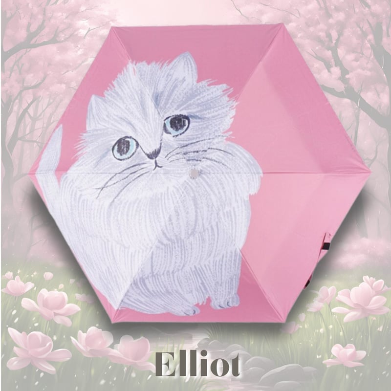 松尾ミユキ】Folding umbrella cat 晴雨兼用傘｜選べる Milo/Stel