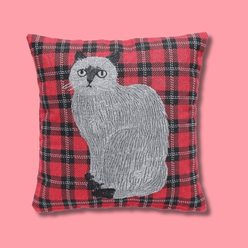 新品　松尾ミユキ　クッションカバー　45cm角　maron 猫　ねこ　ネコ 新品 松尾ミユキ クッションカバー 45cm角 maron 猫 ねこ ネコ