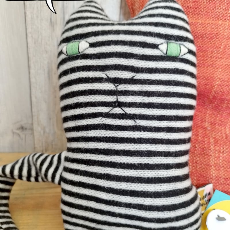 Donna Wilson】イギリス製 手作りぬいぐるみ｜ラムウール100% Mono Cat