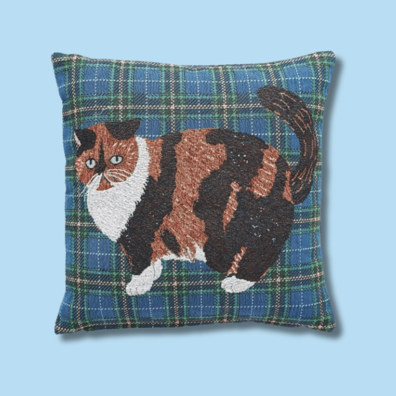新品　松尾ミユキ　クッションカバー　45cm角　maron 猫　ねこ　ネコ 新品 松尾ミユキ クッションカバー 45cm角 maron 猫 ねこ ネコ
