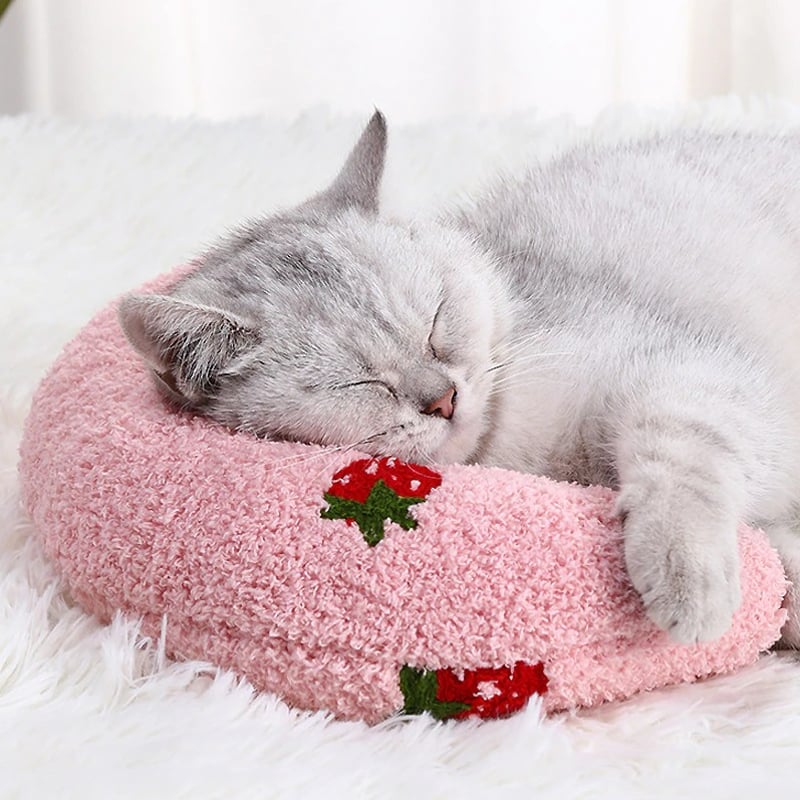 猫ちゃんぐっすり！抱き枕｜選べるカラー3色｜ふんわりもこもこ