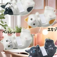 モバイルスタンド猫｜支えるニャ頑張るニャ｜選べる ペルシャ／エキゾチックショートヘア／ハチワレ／クロネコ｜猫 ねこ ネコ