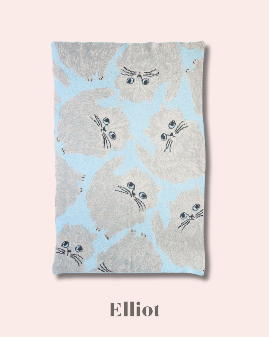 新品　松尾ミユキ　フェザーヤーン　ブランケット　Elliot　猫　ねこ　ネコ 新品 松尾ミユキ フェザーヤーン ブランケット Elliot 猫 ねこ ネコ