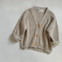 OAT FLECKED AVERY CARDIGAN