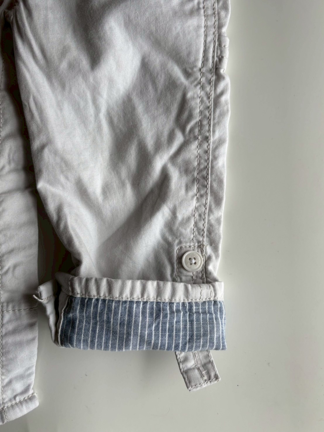 85-90cm】USED OSHKOSH ホワイト オーバーオール | IO（ ten ）