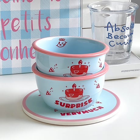 海外取り寄せ商品 ボウル 1p // キッチン雑貨 キッチン 食器 英字 カップ コップ 撮影小物 撮影  韓国インテリア  キッチン雑貨  サラダボウル ボウル カフェオレボウル