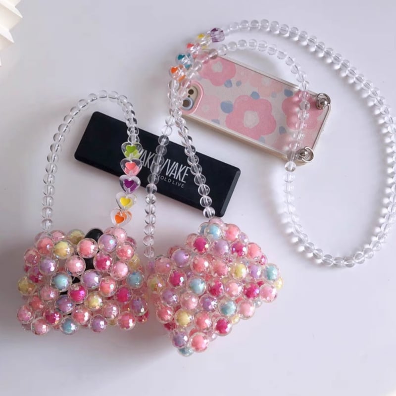 海外取り寄せ商品 大人可愛い ビーズ ハンドバッグ 1p // 韓国