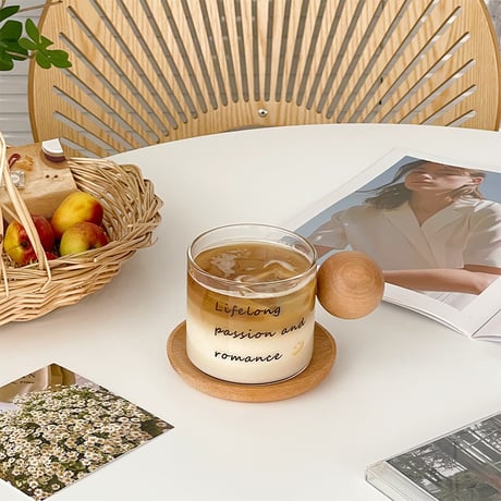 海外取り寄せ商品 ウッド 取っ手 カップ 1p // キッチン雑貨 キッチン 食器 英字 カップ コップ 撮影小物 撮影  韓国インテリア 韓国キッチン雑貨 キッチン雑貨  コーヒーカップ マグカップ