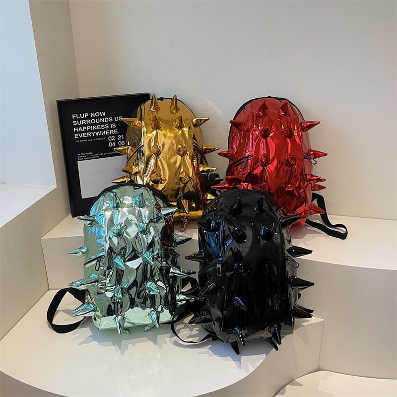 y*5様 ゴールド×ドットのかえるのコ　リュック付 トゲトゲリュック ハリネズミバッグ 4色展開 | OMUselect