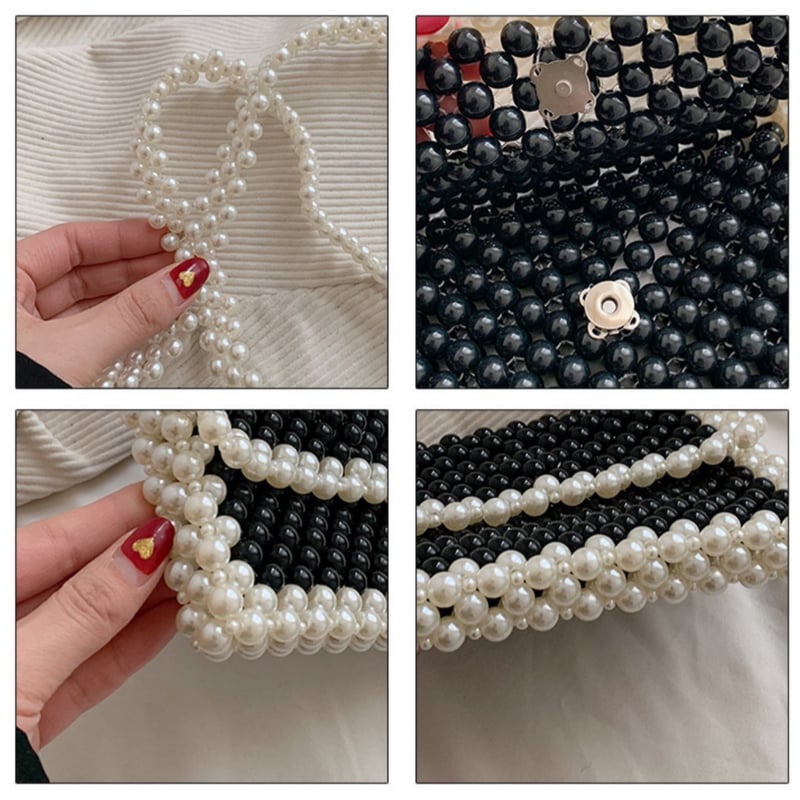 2種類選択＞海外取り寄せ商品 大人可愛い ビーズ ショルダーバッグ 1p