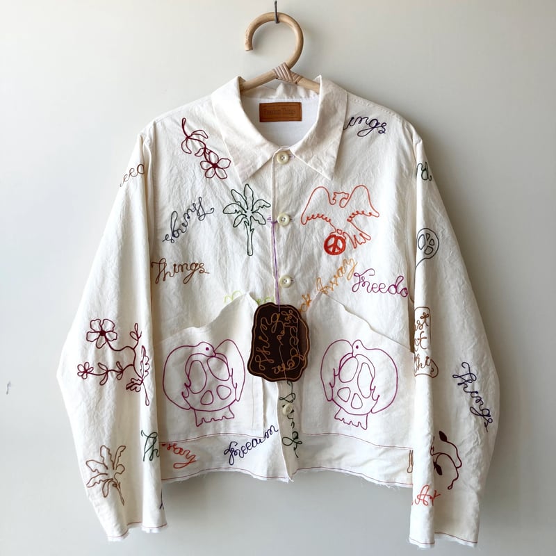 Freedom things autograph embroidery jacket | Fr Freedom things autograph embroidery jacket | Fr