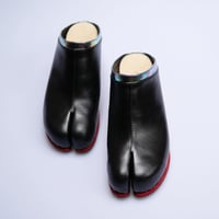 Sungo Akutotabi with Iridescent-Pattern Foil Topline, Crimson-Dyed Midsole and Heel Leather