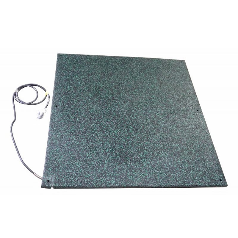 融雪ﾏｯﾄ玄関用M M19010GB（900㎜×1000㎜×20㎜厚）緑黒 | 融雪マットとゴ