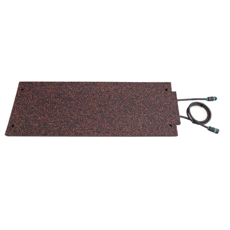 【特別提供品】融雪ﾏｯﾄ連結型 MT13008（295㎜×825㎜×20㎜厚）ﾀﾞｰｸﾌﾞﾗｳﾝ黒