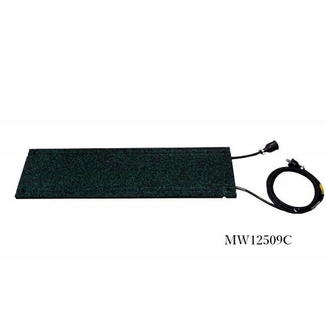融雪ﾏｯﾄ連結型階段用Sｼﾘｰｽﾞ MW12509（250㎜×900㎜×20㎜厚）緑黒