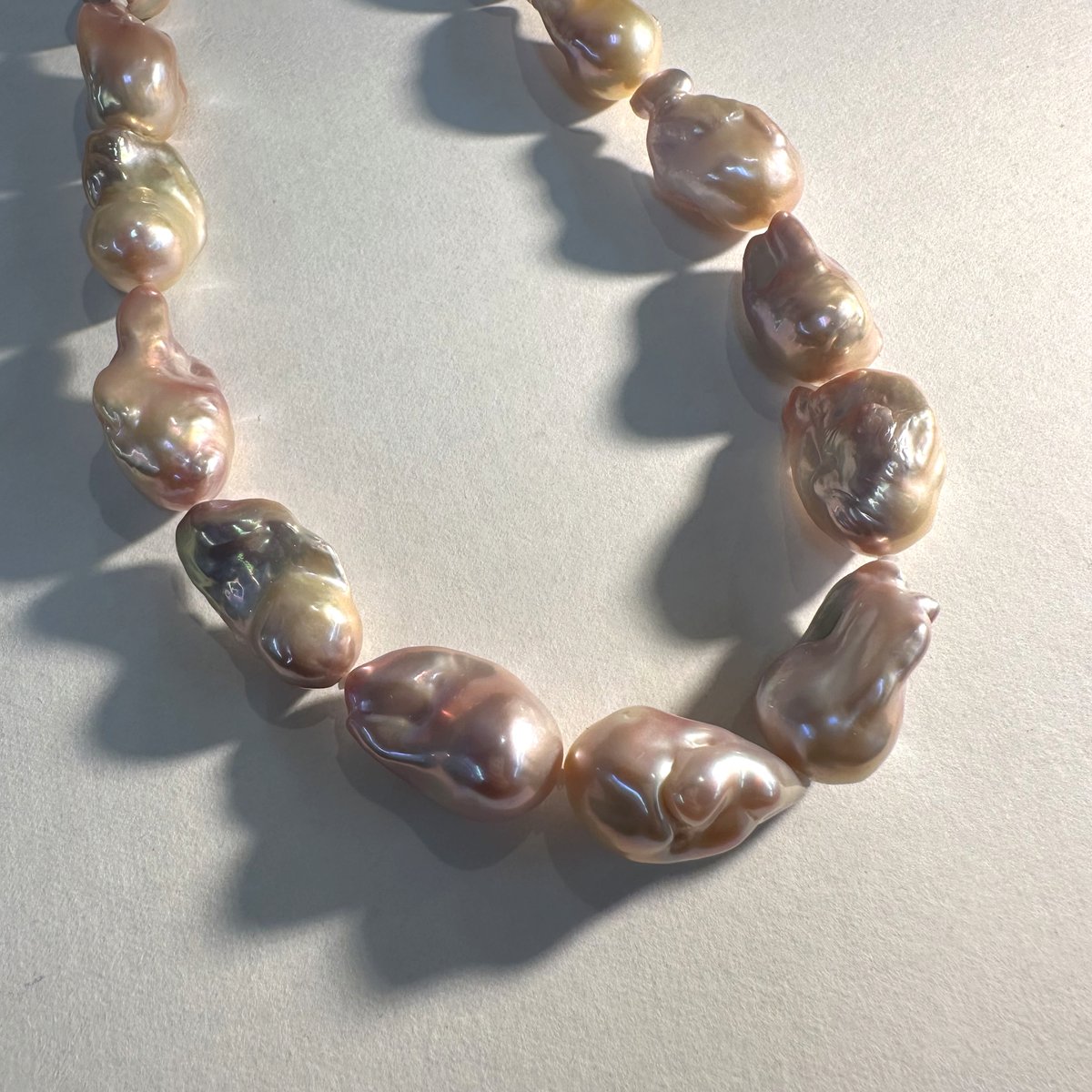 天然 オイスターバロック 淡水パール ネックレス ピンク | IKENAGA