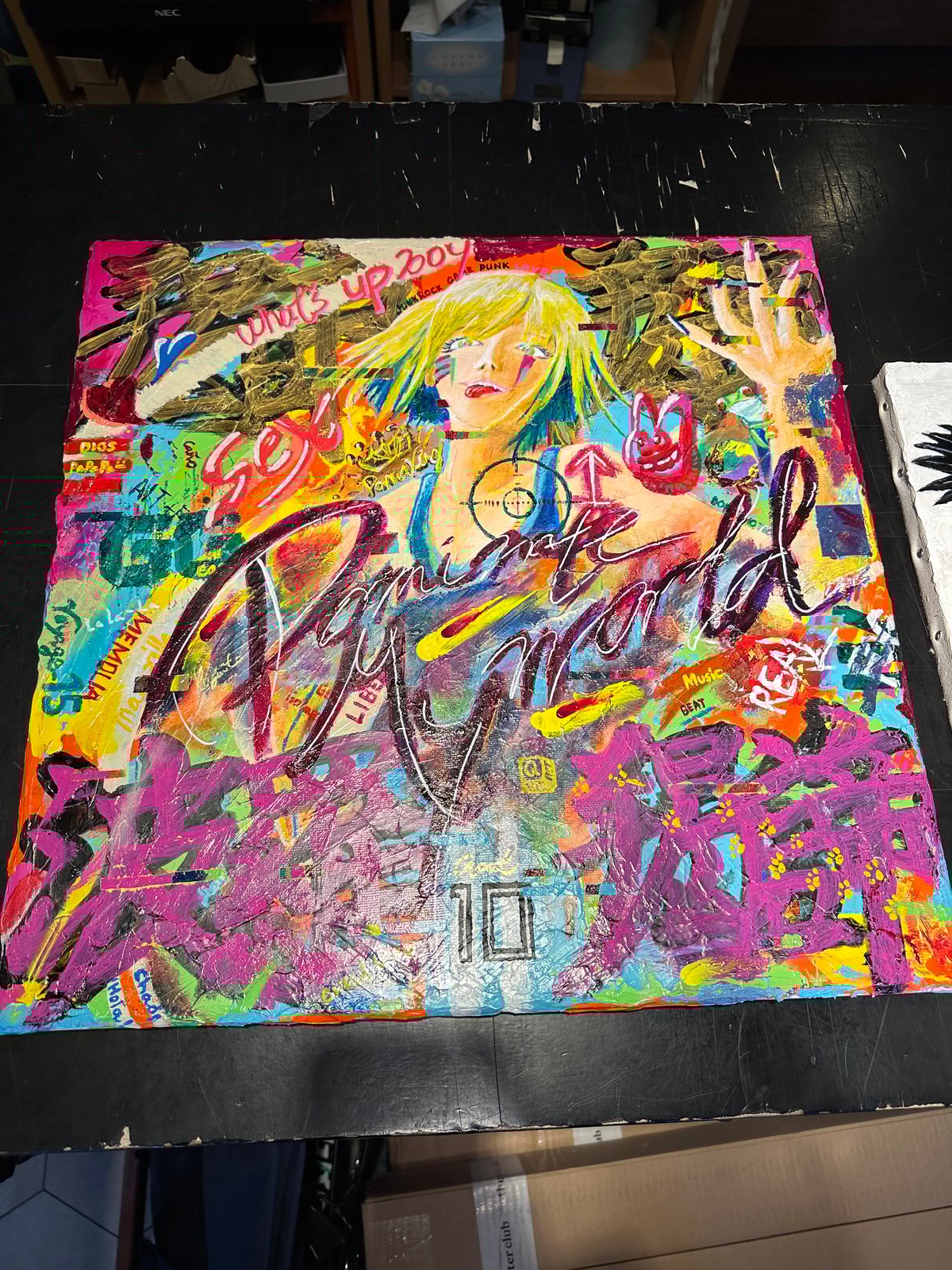 ヤーミンヤン 絵画 Dominate my world | Yaguito gallery