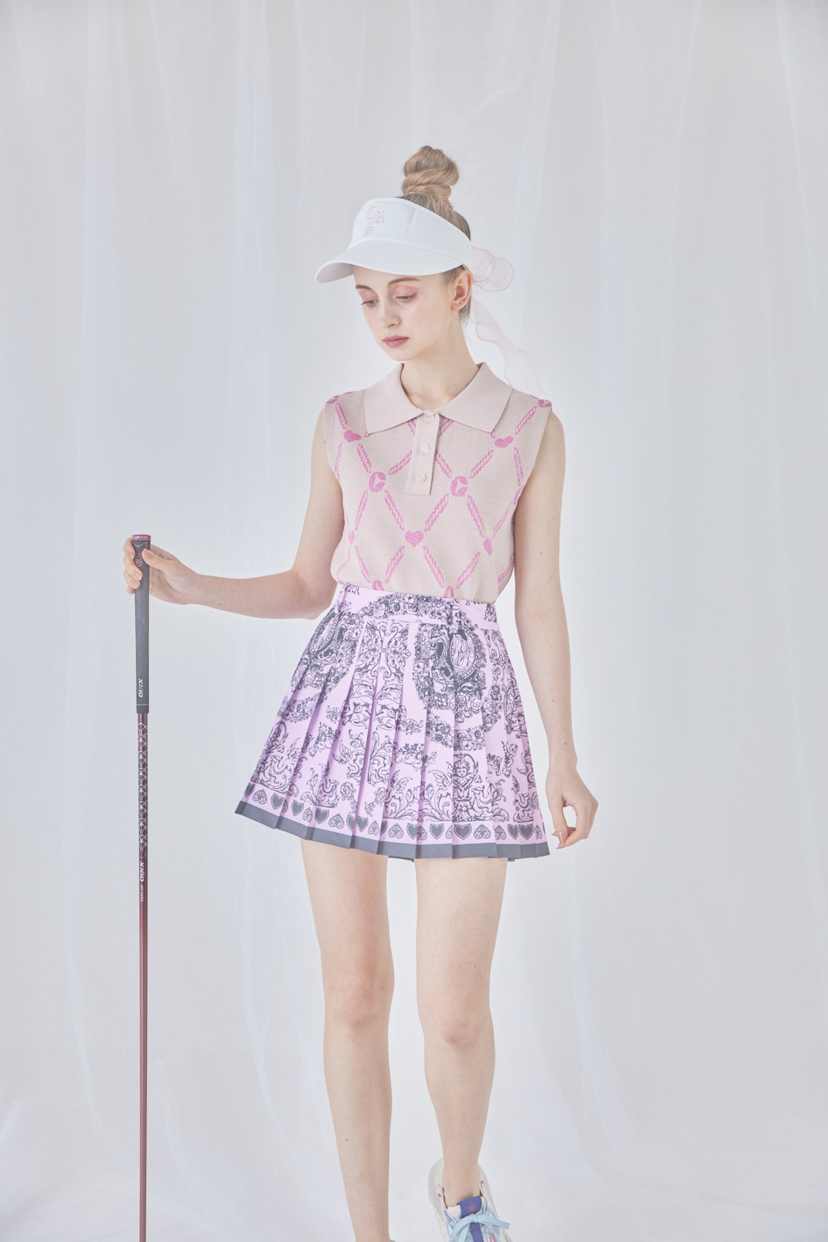 Heres Skirt（purple） | カルーセルゴルフ（CAROUSEL GOLF）