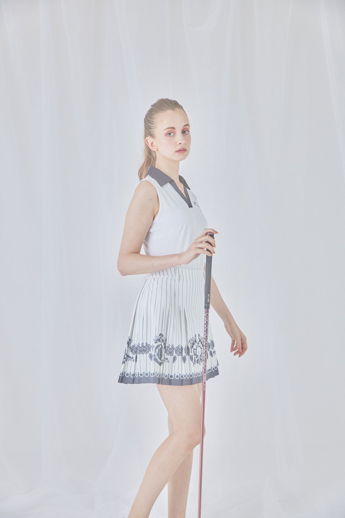 カルーセルゴルフ⭐︎プリーツスカート⭐︎新品未使用 Verona Skirt（stripe） | カルーセルゴルフ（CAROUSEL GOLF）