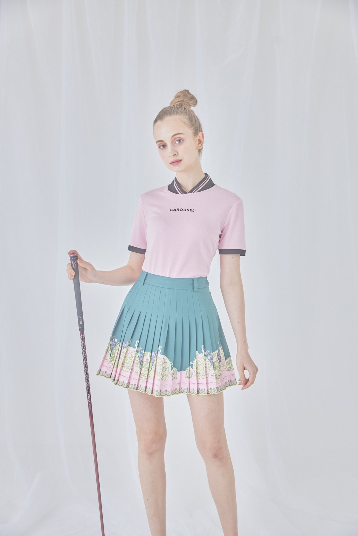 Creta Skirt（green） | カルーセルゴルフ（CAROUSEL GOLF）