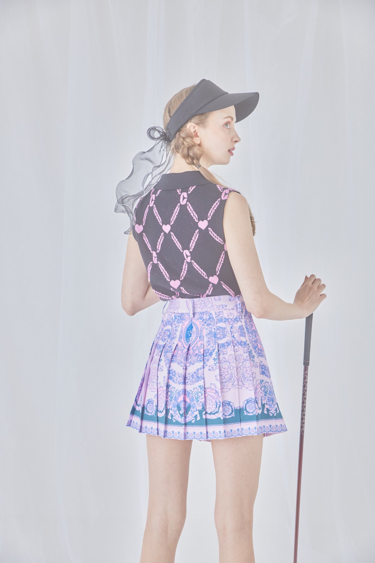 【美品】カルーセル　ボケンMonaco Skirt（blue）セット Monaco Skirt（blue） | カルーセルゴルフ（CAROUSEL GOLF）