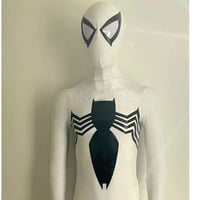 【ハイクオリティ版】スパイダーマン_ヴェノム(白)_全身スーツ
