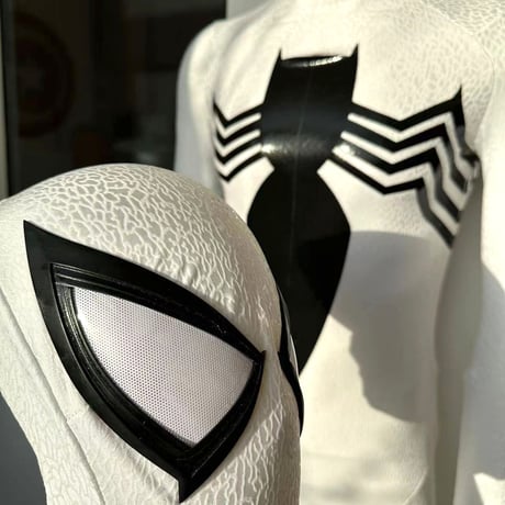【ハイクオリティ版】スパイダーマン_ヴェノム(白)_全身スーツ