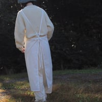 "肩の凝らないエプロン"うしろ結びタイプ【ホワイト】