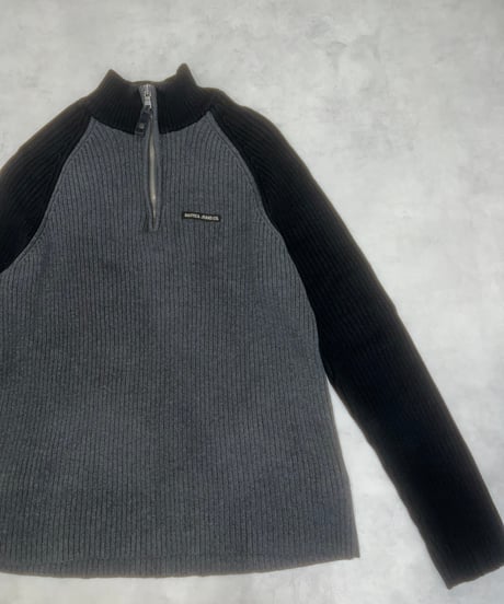nautica half zip knit tops