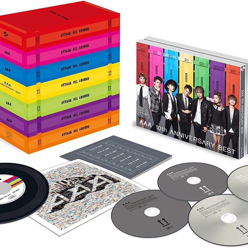 AAA 10th ANNIVERSARY BEST 初回生産限定盤 AAA 10th ANNIVERSARY BEST (初回限定盤 3CD＋DVD＋グッズ) A