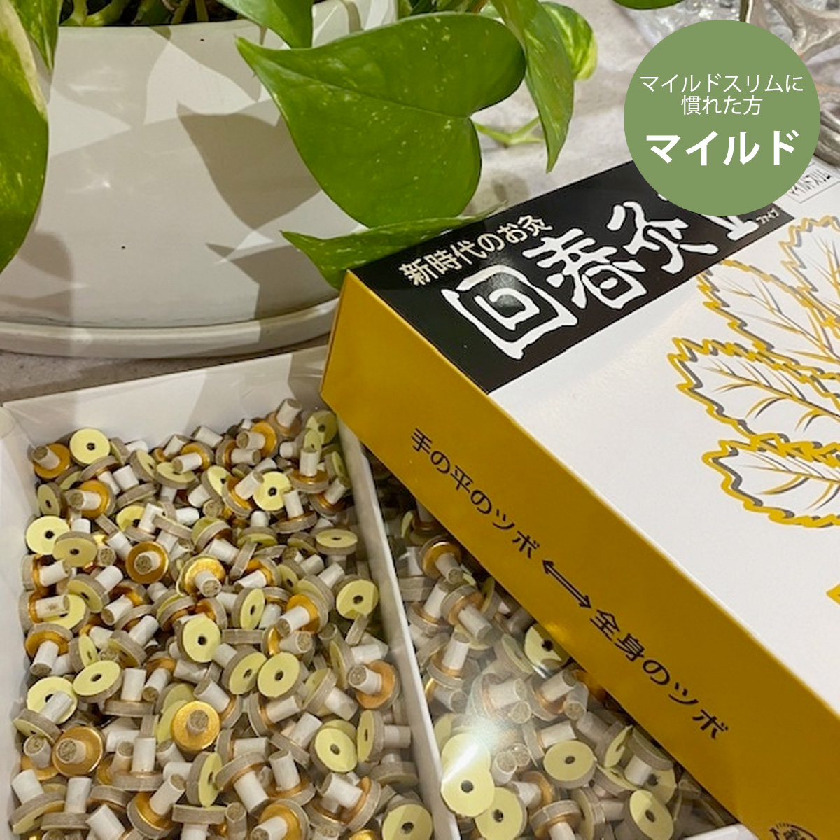 業務用800点入】手のひら用お灸 回春灸Ⅴ(ファイブ) マイルド マイルド