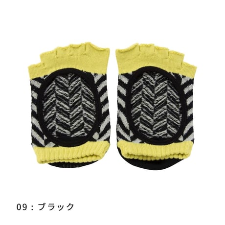 knitido コアグリップ ヘリンボーン カバー 指なし 5本指ソックス 23-25cm